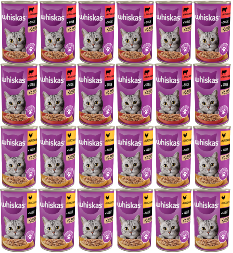 Whiskas Mokra Adult Mix smaków