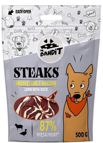 Mr.Bandit Steaks Jagnięcina z Kaczką 500g