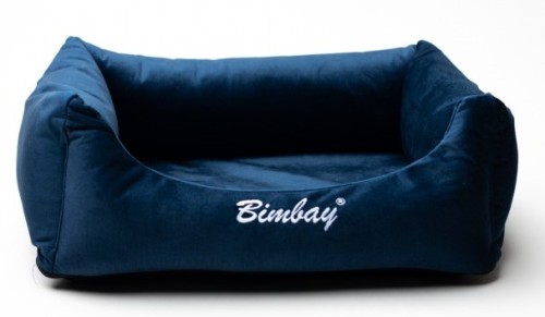 BIMBAY Kanapa Zamszowa 3 100x80 granatowa