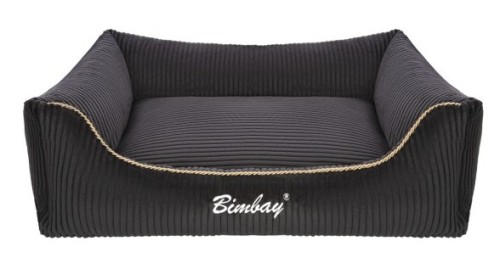 BIMBAY Kanapa Sztruks 2 80x65 Czarna
