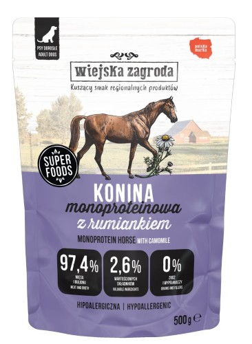 Wiejska Zagroda Saszetka Mono Konina 500g