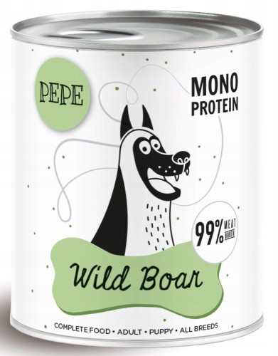 Paka Zwierzaka Mokra Pepe Wild Boar 800g