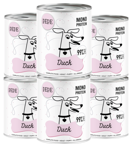Paka Zwierzaka Mokra Pepe Duck 6x800g