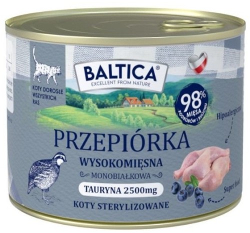 Baltica Kot Mokra Przepiórka 185g