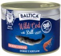 Baltica Excellent Kot Mokra Wild Cod Krill 6x185g