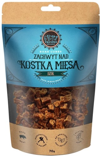 TrzyPsy Zachwyt nad Kostką Mięsa Dzik 70g