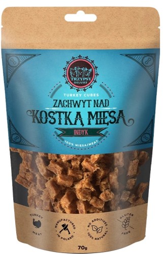 TrzyPsy Zachwyt nad Kostką Mięsa Indyk 70g