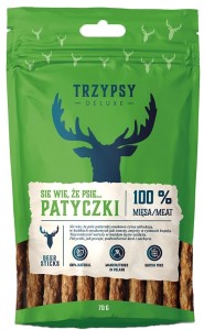 TrzyPsy Patyczki Jeleń 70g