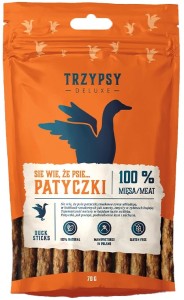 TrzyPsy Patyczki Kaczka 70g