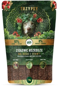 TrzyPsy Ziołowe Rozkosze Paski Dzik 70g