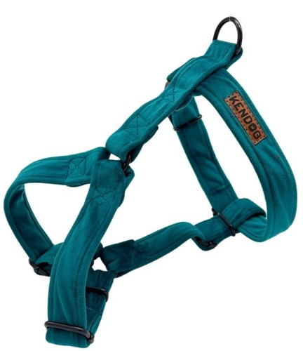 KENDOG Velvet Turkus Szelki Guard S 2,5cm 35-50cm