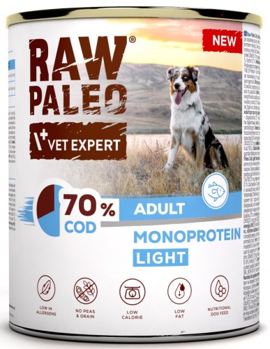 VetExpert Raw Paleo Dog Adult Cod 800g