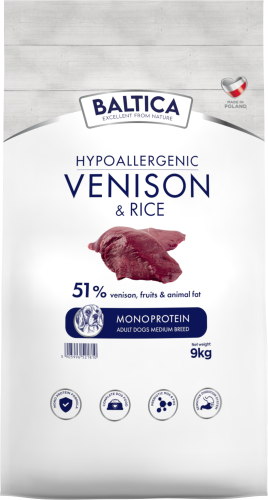 Baltica Mono Adult Venison Rice M 9kg