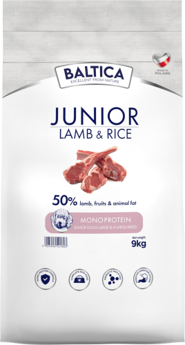 Baltica Mono Junior Lamb Rice L/XL 9kg