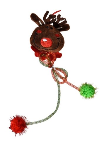 BUBA Zabawka Święta Kot Renifer ze Wstążkami