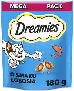 DREAMIES  przysmak dla kota z łososiem 180g