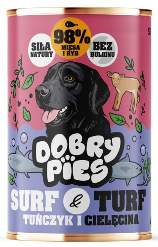 Dobry Pies Tuńczyk Cielęcina 400g