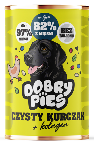 Dobry Pies Mono Kurczak Kolagen 400g