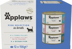 Applaws Cat Tin Adult Multipack Fish 12x156g