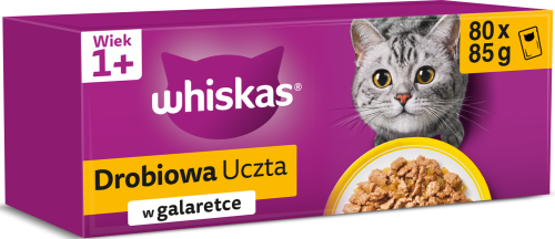 Whiskas Saszetka Galaretka Drób 80x85g