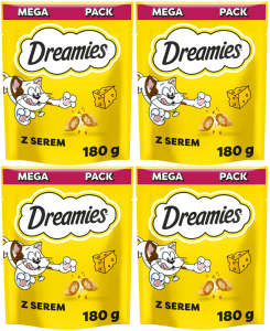 DREAMIES przysmak dla kota z serem 4x180g