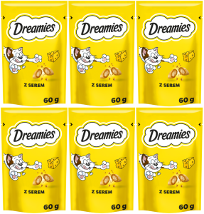 DREAMIES przysmak dla kota z serem 6x60g