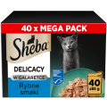 SHEBA Delicacy Rybne w galaretce 40x85g
