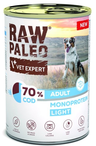 VetExpert Raw Paleo Dog Adult Cod 400g