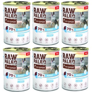 VetExpert Raw Paleo Dog Adult Cod 6x400g