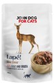 JohnDog ForCat Lape Pouch Adult Sarna 10x100g
