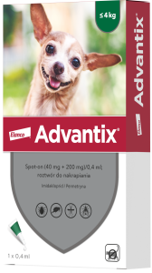 Advantix Spot-On Pies do 4kg