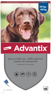 Advantix Spot-On Pies 25 - 40kg 4x4ml