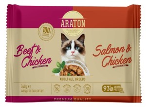 Araton Cat Adult Beef Chicken Salmon Chicken 4x85g
