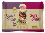Araton Cat Adult Sterilised Beef&Chicken + Turkey&Chicken 4x85g