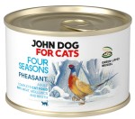JohnDog Four Seasons Cat Winter Adult Bażant 185g