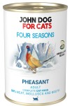 JohnDog Four Seasons Cat Winter Adult Bażant 400g