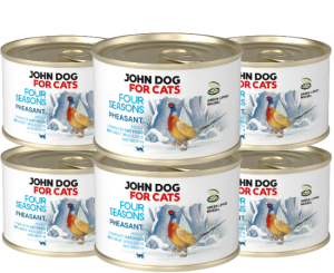 JohnDog Four Seasons Cat Winter Adult Bażant 6x185g