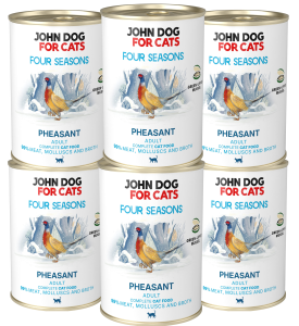 JohnDog Four Seasons Cat Winter Adult Bażant 6x400g