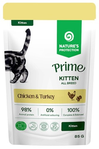 Natures Protection Prime Kitten Chicken Turkey 85g