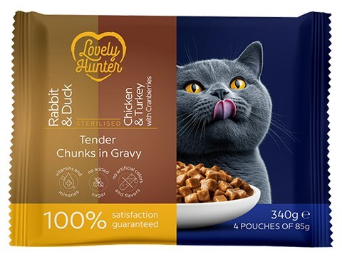 Lovely Hunter Cat Adult Sterilised Set 4x85g