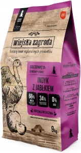 Wiejska Zagroda Sucha Szczenięta M Indyk Jabłko 9kg