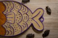 FIBOO Fishka Mata do Lizania 19x13cm Fioletowa