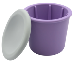 FIBOO Fibeek Kubek + Przykrywka Pełna Fioletowy