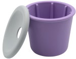 FIBOO Fibeek Kubek + Przykrywka Otwór Fioletowy