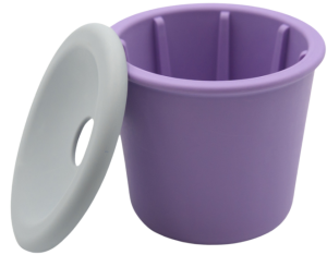 FIBOO Fibeek Kubek + Przykrywka Otwór Fioletowy