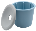 FIBOO Fibeek Kubek + Przykrywka Otwór Niebieski