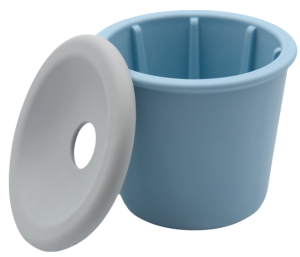 FIBOO Fibeek Kubek + Przykrywka Otwór Niebieski