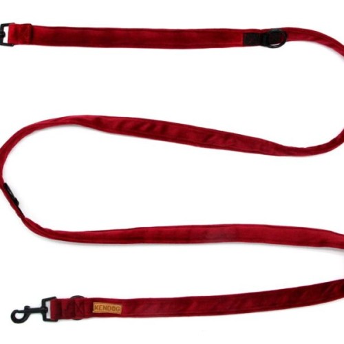 KENDOG Velvet Red Smycz 300cm 2,5cm