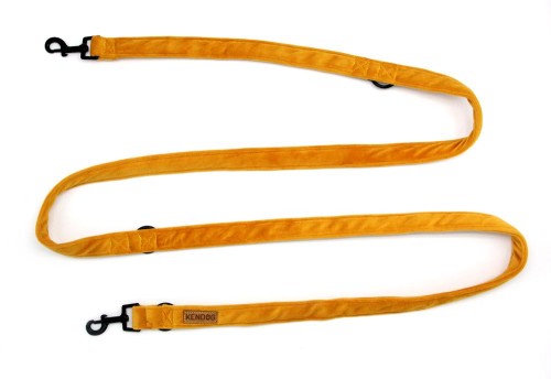 KENDOG Velvet Yellow Smycz 300cm 2,5cm