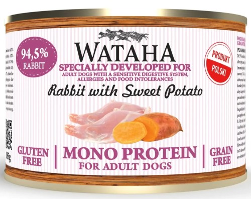Wataha Mono Królik Batat 185g